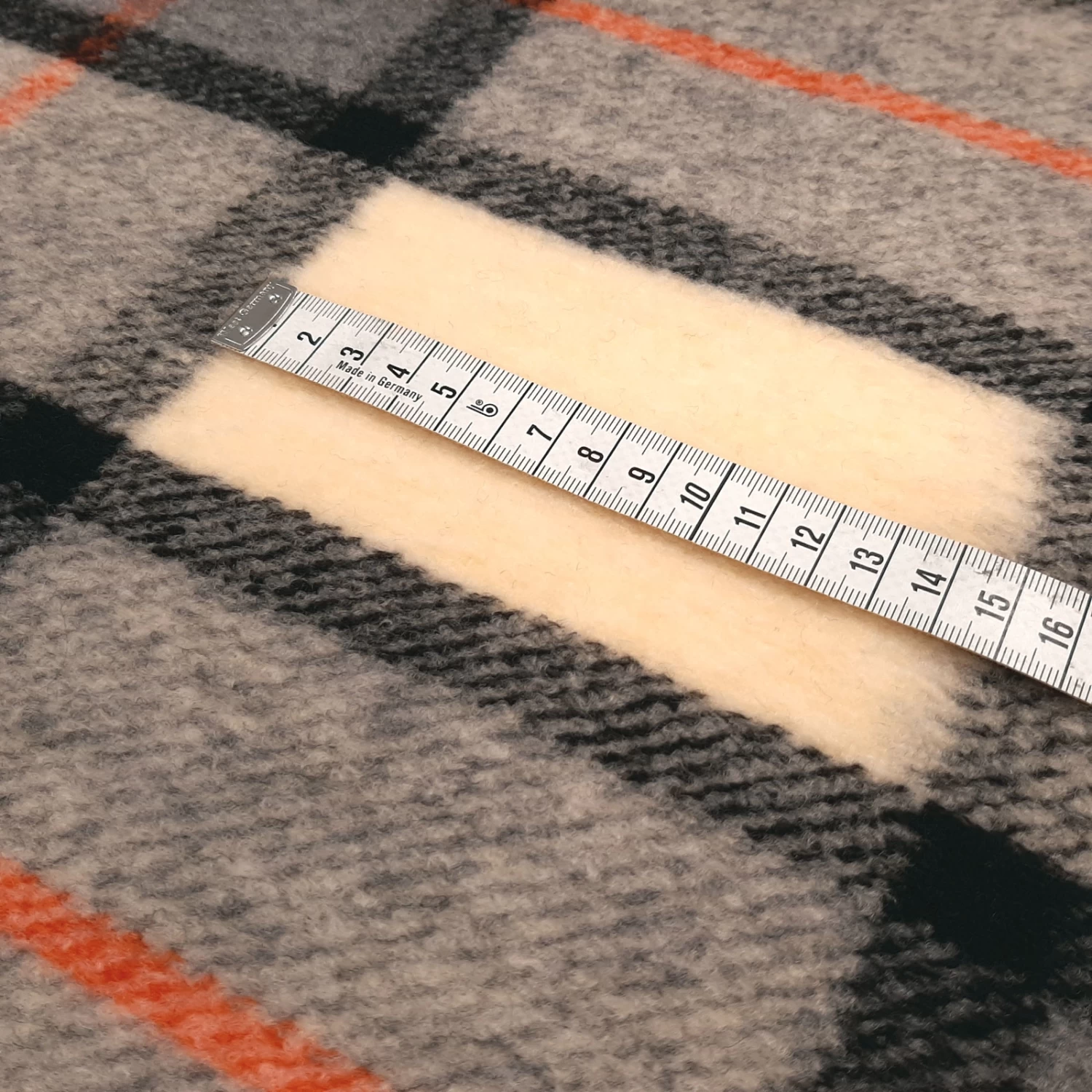 Cuno - Oeko-Tex® Wool Fabric With Check - Grey - Image 4