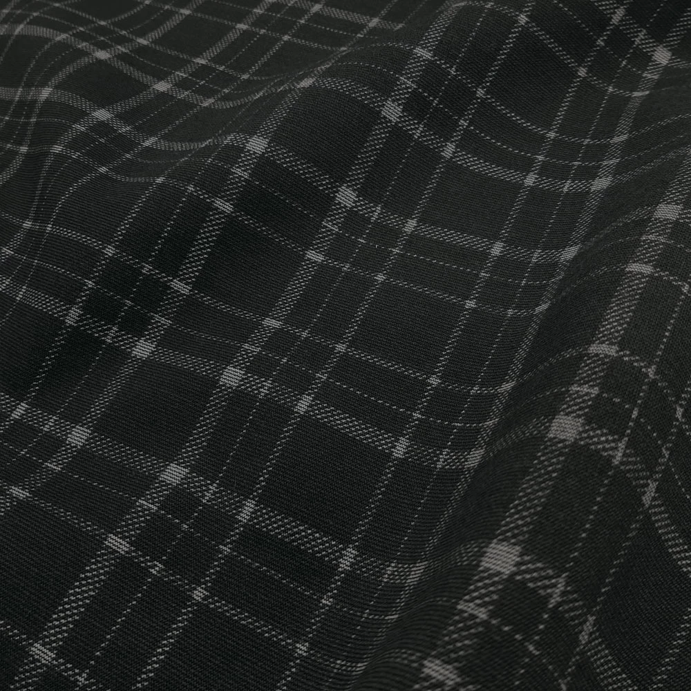 Yacine - Check Print - Anthracite-Light Grey - Image 4