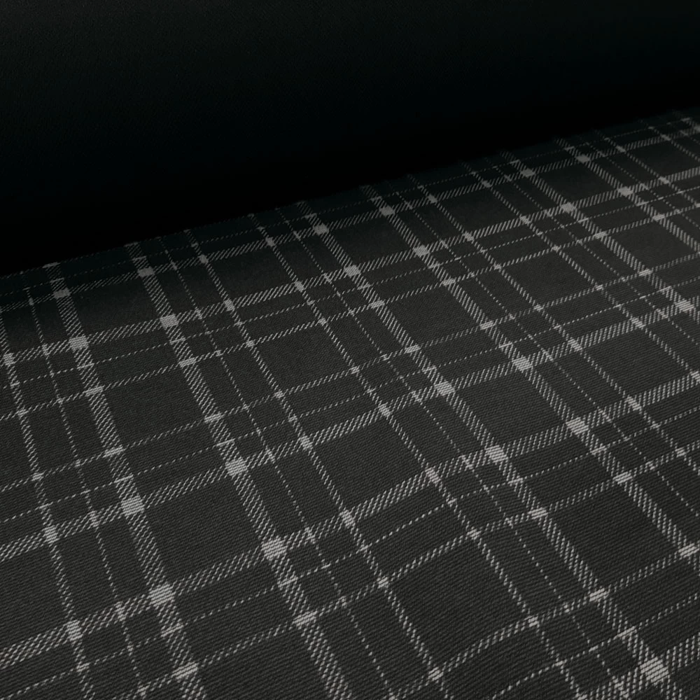 Yacine - Check Print - Anthracite-Light Grey - Image 5