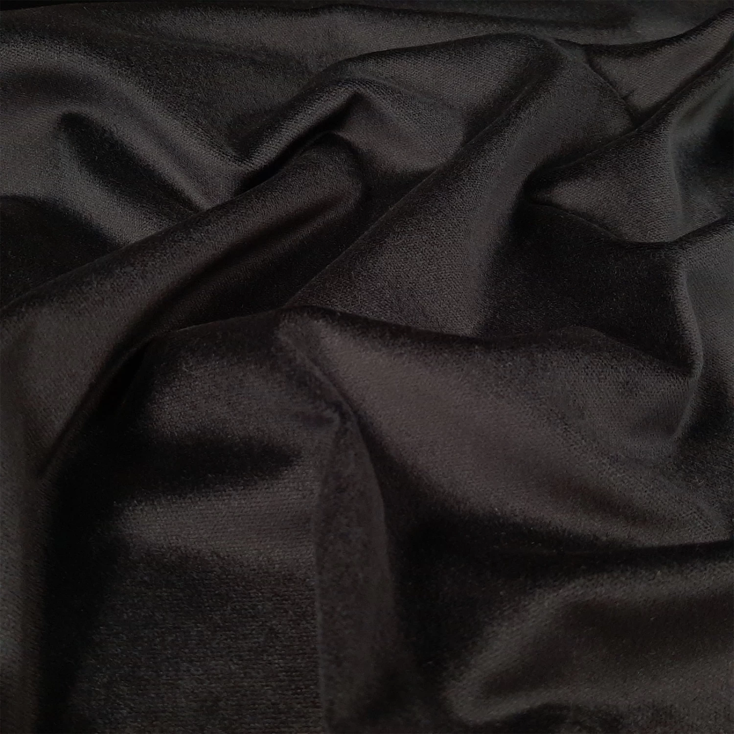 Friedrich - Upholstery Fabric - Velvet - Flame Retardant - Black - Image 2