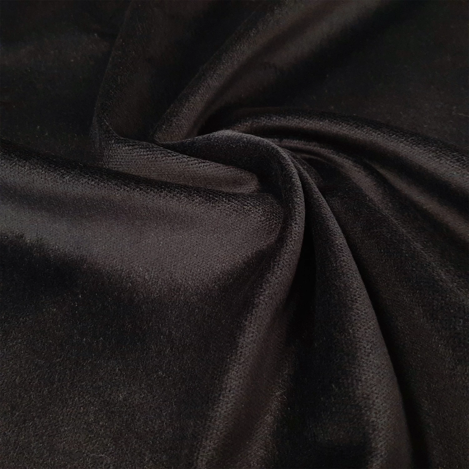 Friedrich - Upholstery Fabric - Velvet - Flame Retardant - Black