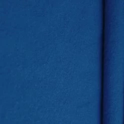GABY - Wool Curtain And Decoration Fabric, Wool Velour - Royal Blue