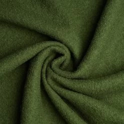 Fabian - Boiled Wool / Loden Fabric - 100% Virgin Wool (moss)