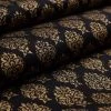 Christmas Fabric Maria Gold Print (black)