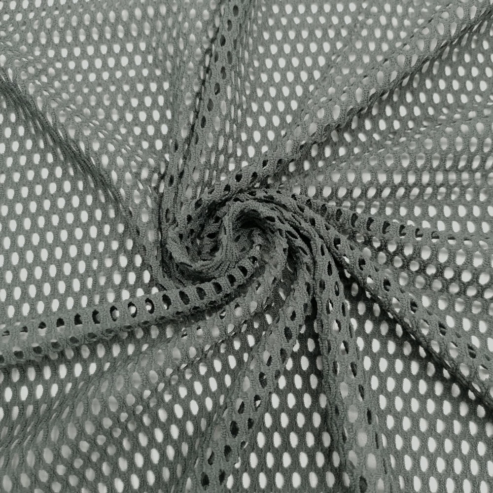 Jella - Net Knitted Fabric - Dark Grey