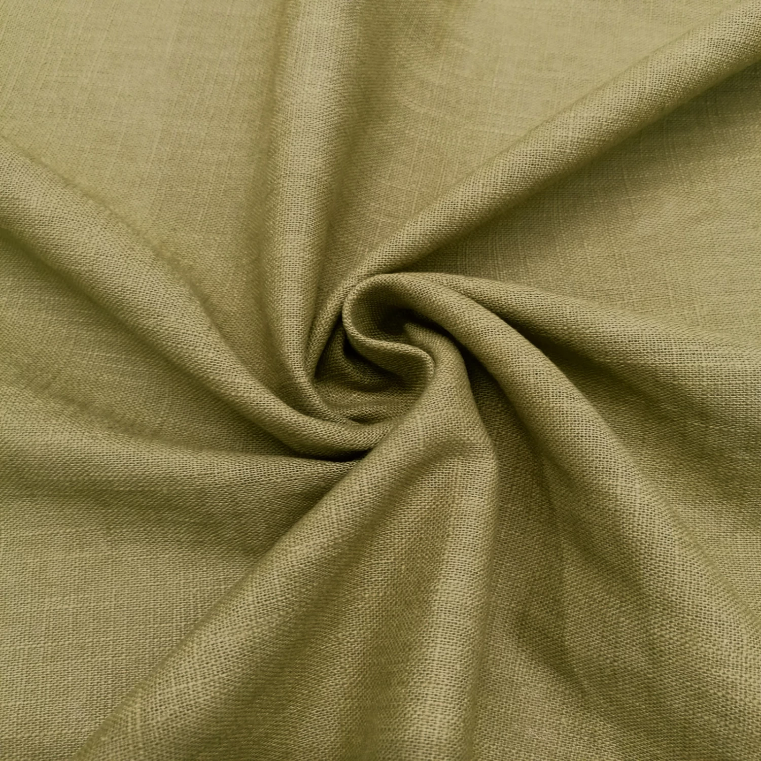 Öko Tex® Linen Marian, 100% Pure Linen - Special Colour Light Moss - Image 3