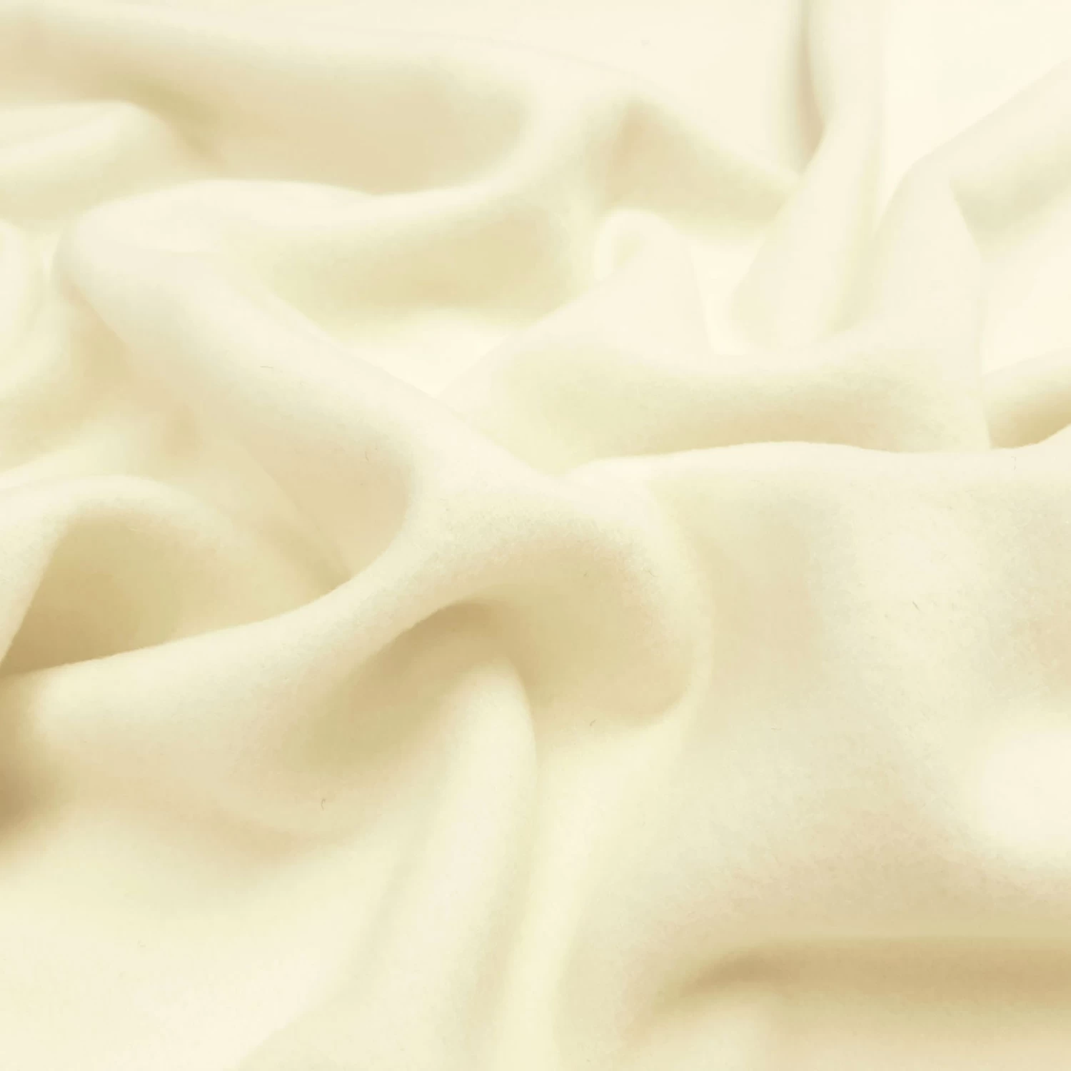 Regina - Cashmere Wool Fabric, Coat Wool - Ecru - Image 2