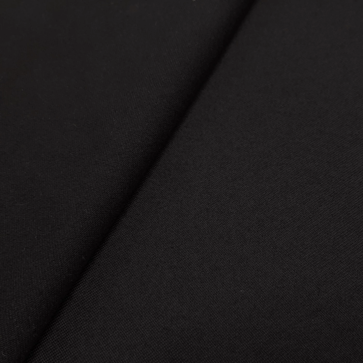 Junus - Merino Fine Jersey, Heavy - Black - Image 4