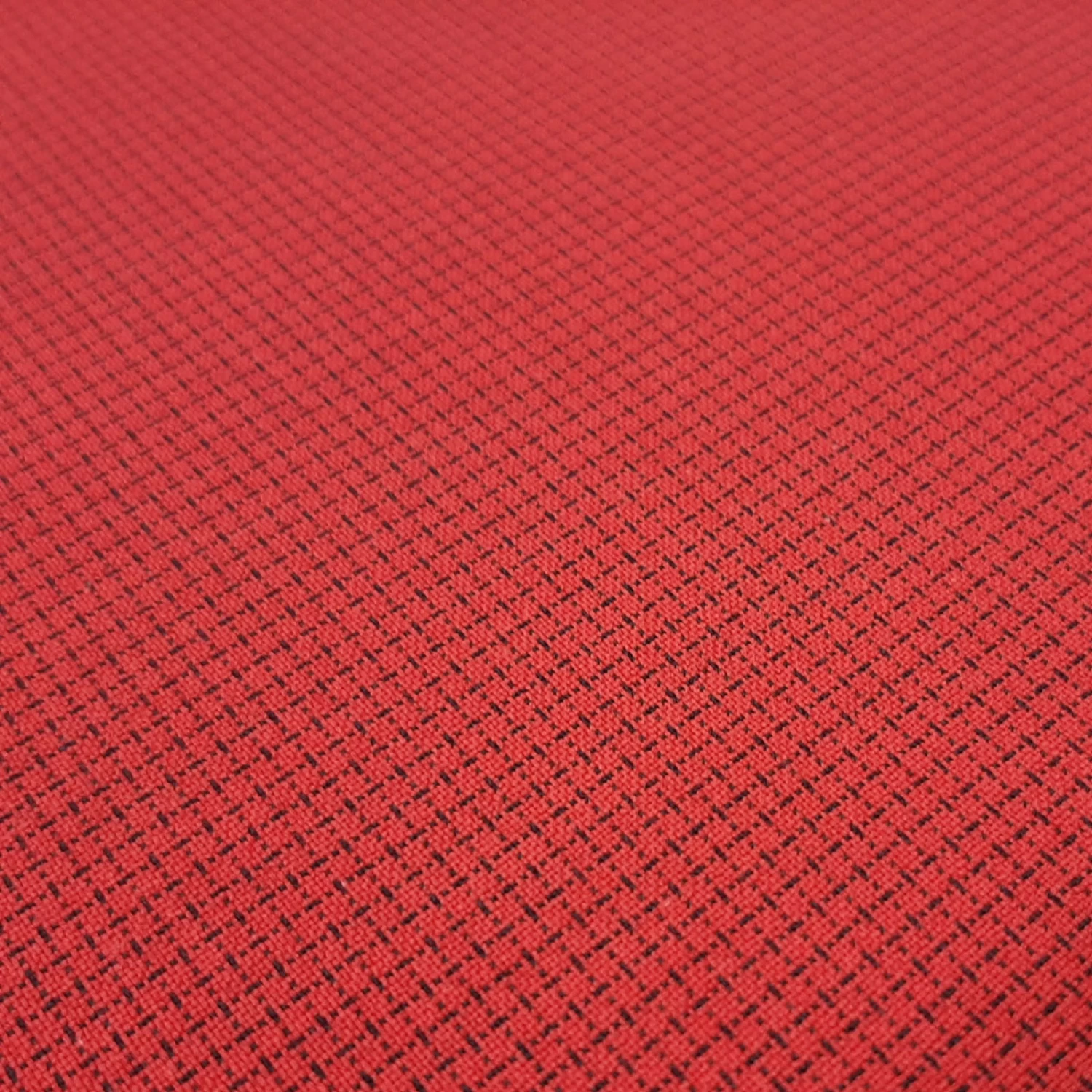 Cleo - Softshell With Woven Check - Flame Retardant - Red - Image 2