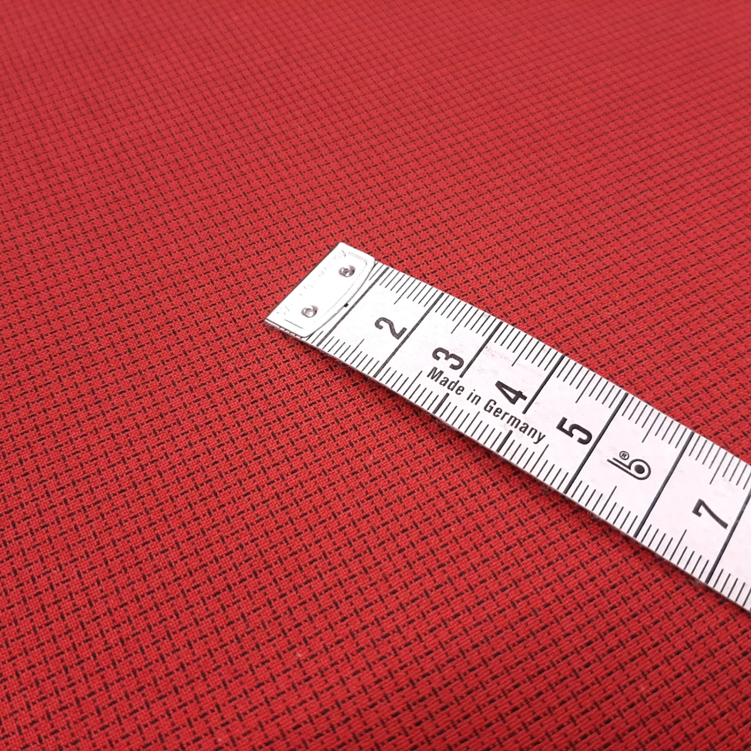 Cleo - Softshell With Woven Check - Flame Retardant - Red - Image 4