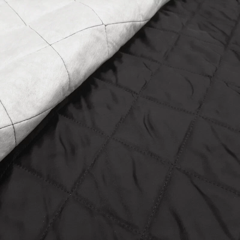 Luxury - Fine Rhadame Lining Quilted - Black - Image 2