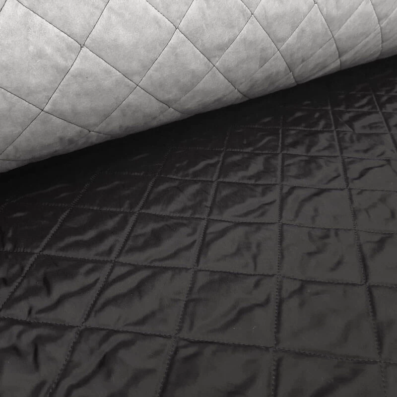 Luxury - Fine Rhadame Lining Quilted - Black - Image 3