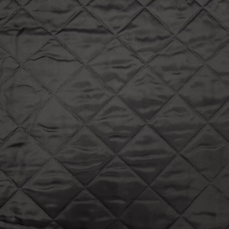 Luxury - Fine Rhadame Lining Quilted - Black