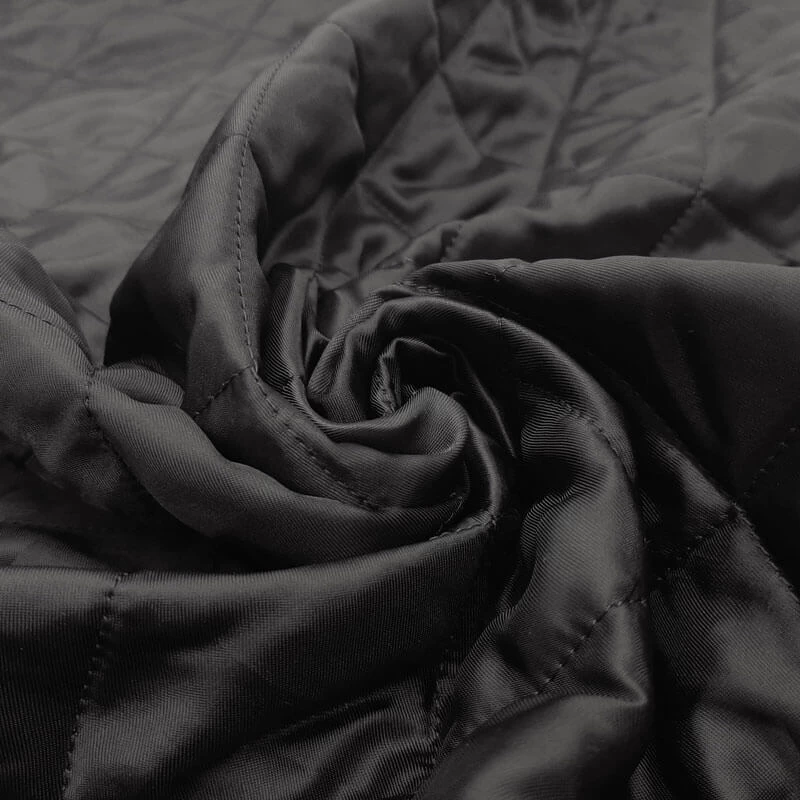 Luxury - Fine Rhadame Lining Quilted - Black - Image 4