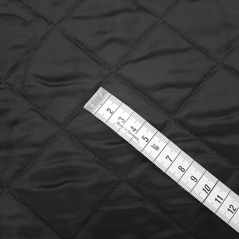 Luxury - Fine Rhadame Lining Quilted - Black - Image 6