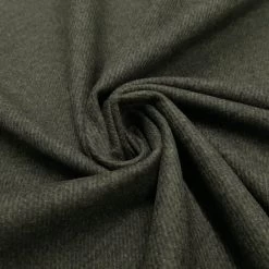 Konrad - Woven Wool Cloth - Moss Black Melange