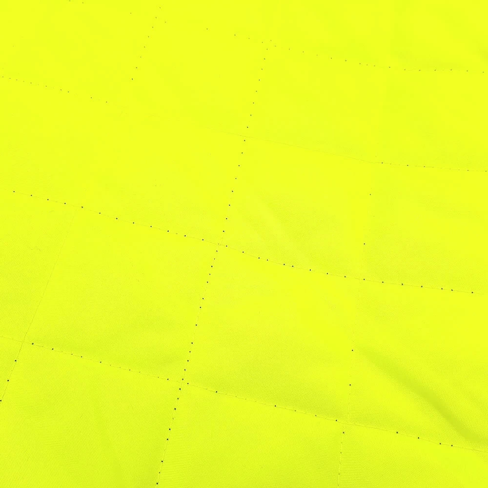 Supervisible - Outer Fabric Quilting Check Quilting - Lightweight 1B Fabric - Black/Light Yellow EN20471 - Image 2