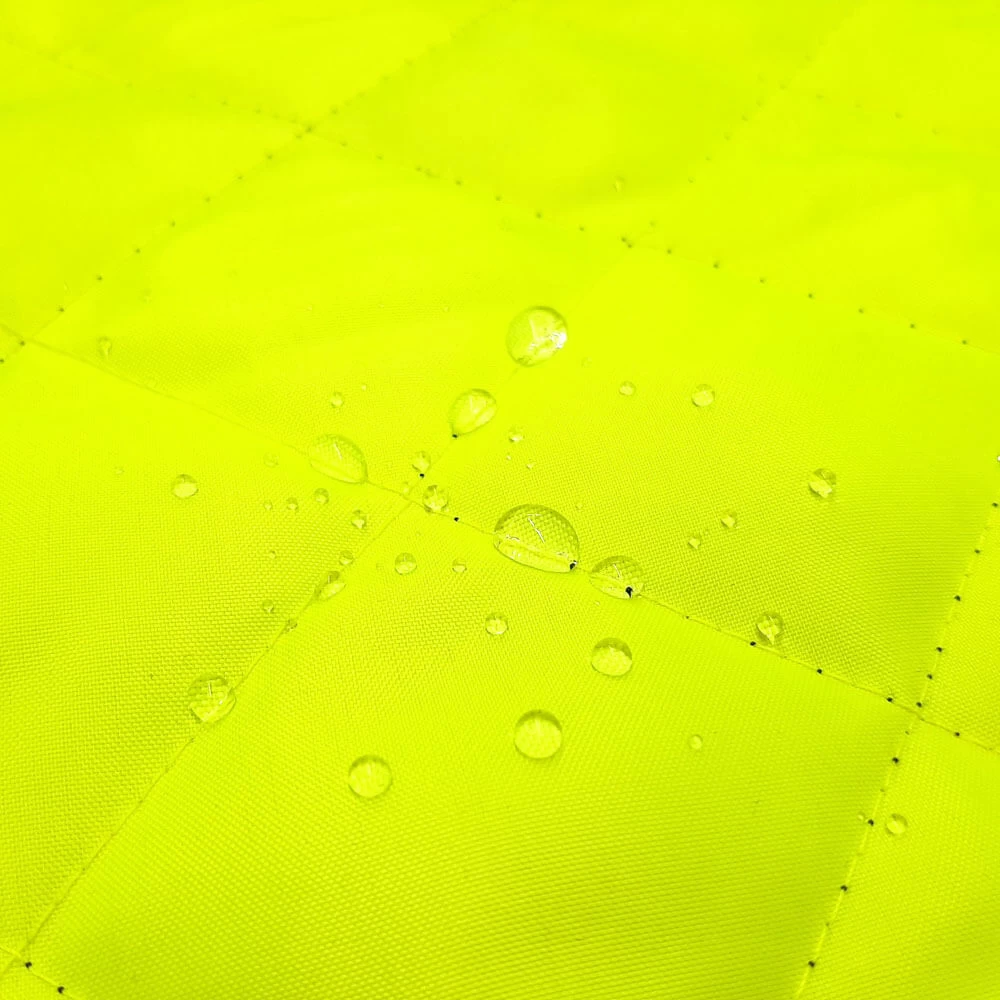 Supervisible - Outer Fabric Quilting Check Quilting - Lightweight 1B Fabric - Black/Light Yellow EN20471 - Image 4