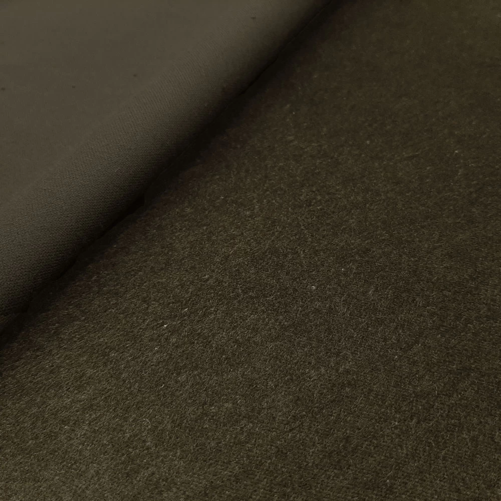 Diamond - OEKO-TEX® Cotton Velvet, Velour - Dark Olive - Image 3