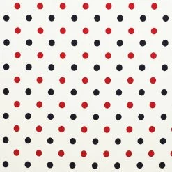 Polkadot - Oeko-Tex® Cotton Jersey - Red/navy Blue