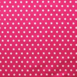 Stars - Cotton Fabric With Star Motif - Pink