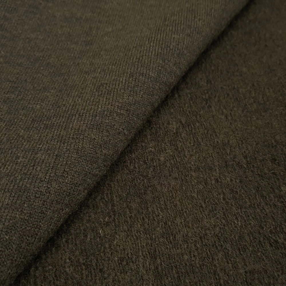 Najim - Knitted Walkloden, Boiled Wool - Dark Moss - Image 4