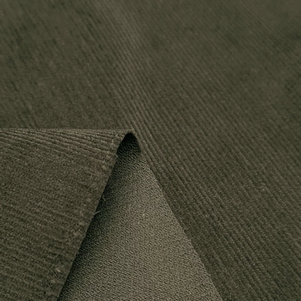 Wael - Super Soft Fine Corduroy - Olive - Image 2