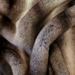 Brown Chinchilla Faux-fur - Per Metre