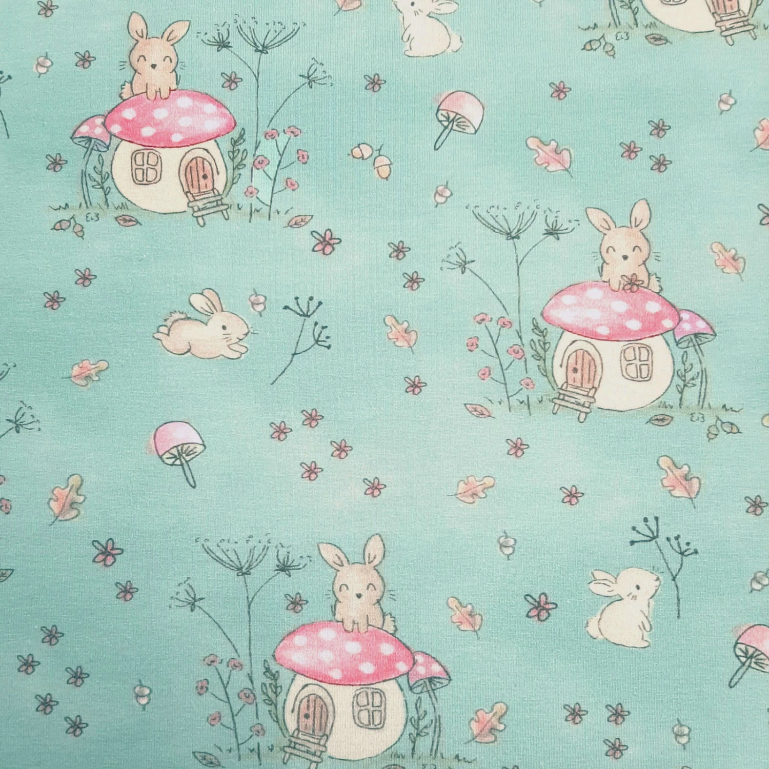 Sweet Bunny - Oeko-Tex® Cotton Jersey - Petrol