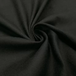 Alice - Cotton Molton - Black - Brushed On One Side