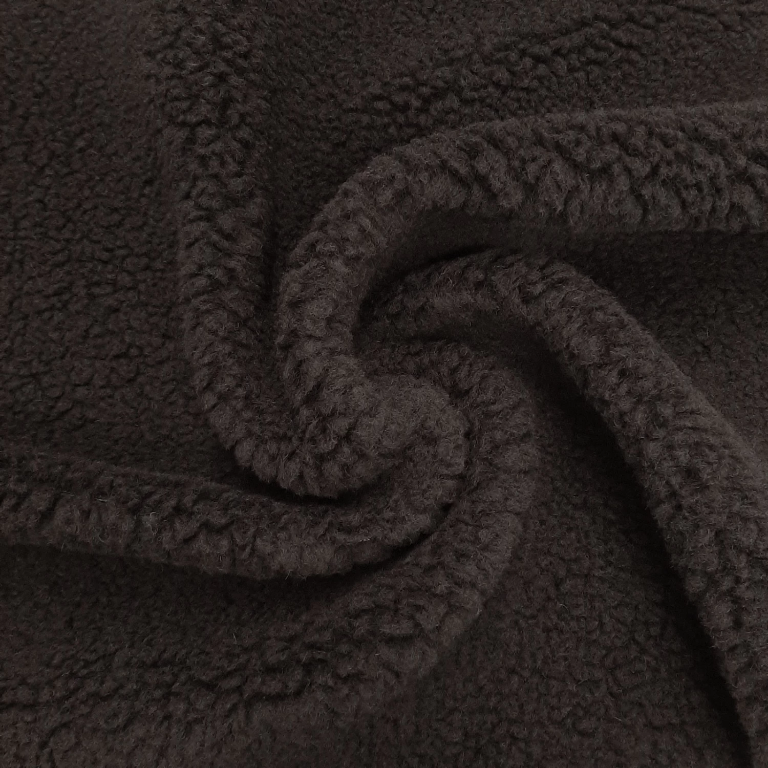 Shaun - Oeko-Tex® Virgin Wool Plush - Black - Per 50 Cm