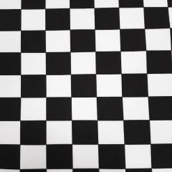 Quadro Print Fabric - Chequered - Black/White