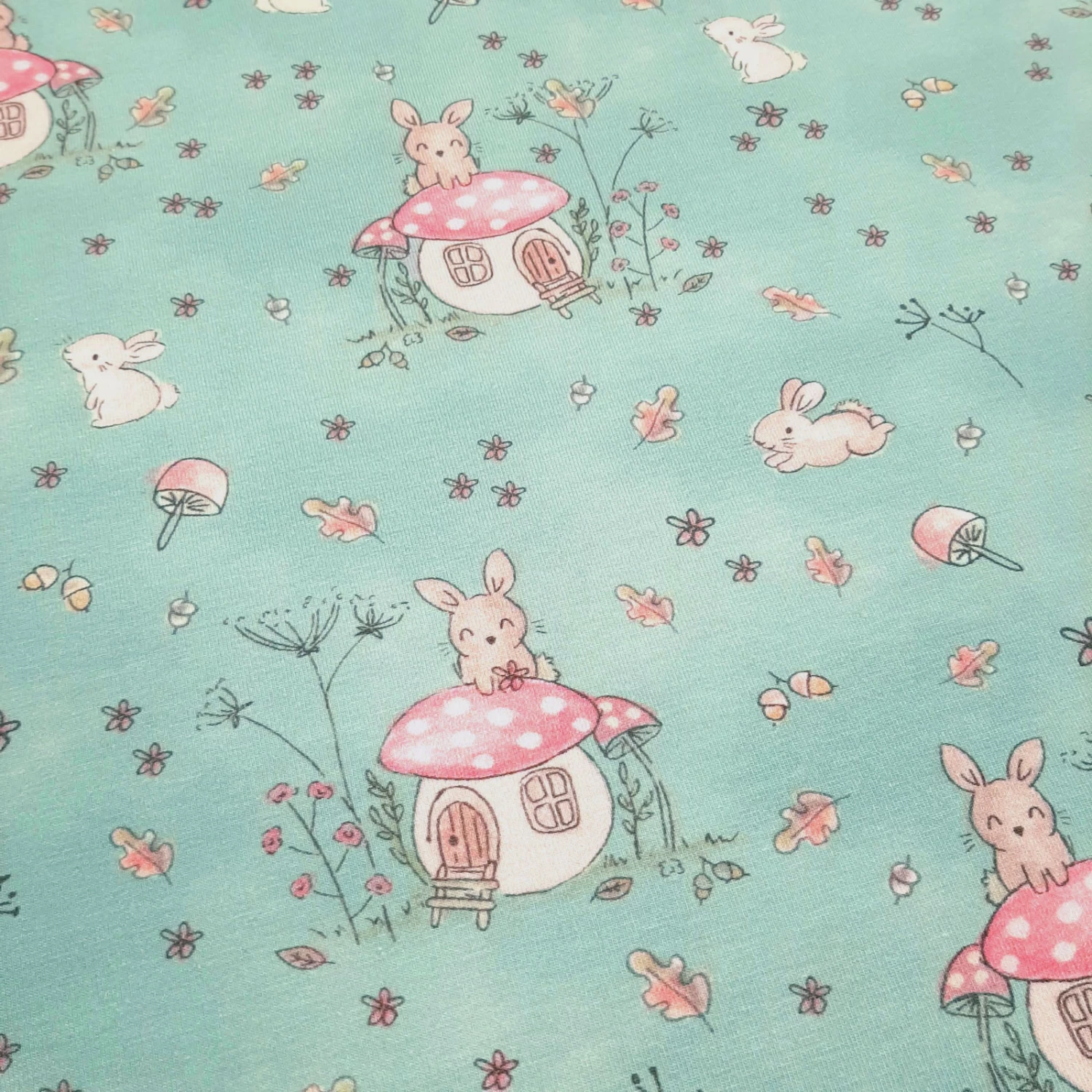 Sweet Bunny - Oeko-Tex® Cotton Jersey - Petrol - Image 2