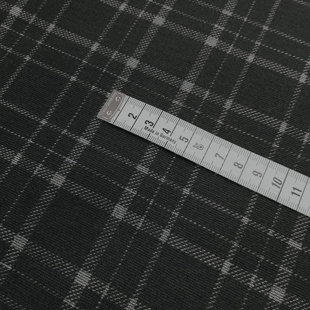 Yacine - Check Print - Anthracite-Light Grey - Image 2