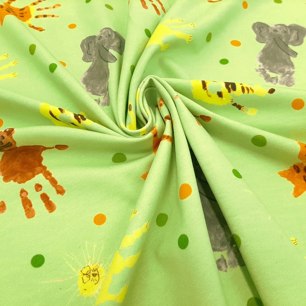 Safari - Öko-Tex® Cotton Jersey - Light Green - Image 3